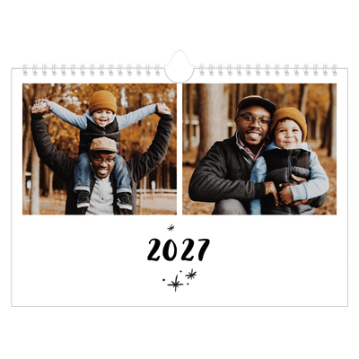 Calendario fotografico A4 — Scritto a mano [copertina]
