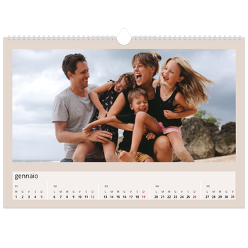 Calendario Fotografico A3 Orizzontale — Colori della terra