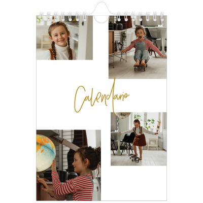 Calendario fotografico A5 — Ghirlanda d'oro [copertina]