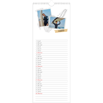 Calendario da cucina  — Album ricordi con stile [Febbraio]