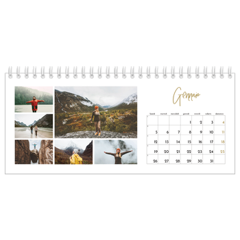 Calendario Fotografico da Tavolo — Testo scarabocchiato