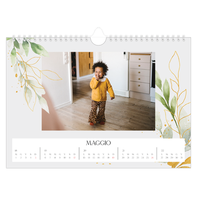 Calendario fotografico A4 — Spruzzo floreale [copertina]