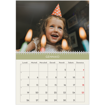 Calendario A4 Doppio — Capitoli pastello
