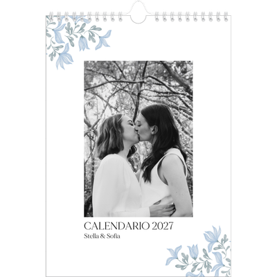 Calendario personalizzato A4 — Floreale elegante [copertina]