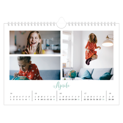 Calendario fotografico A4 — Ciao mondo [Aprile]