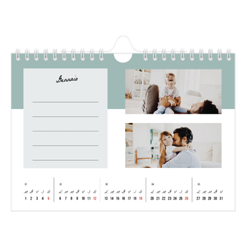 Calendario Fotografico A5 Orizzontale — Calendario delle cose da fare