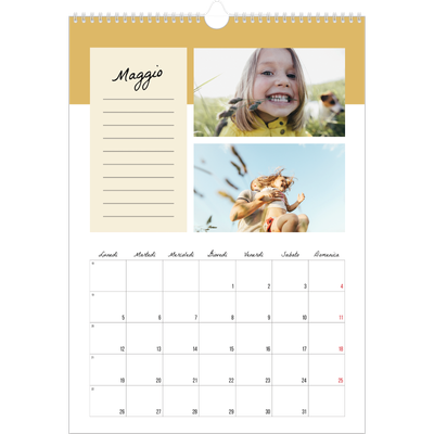 Calendario A3 verticale — Calendario delle cose da fare [copertina]