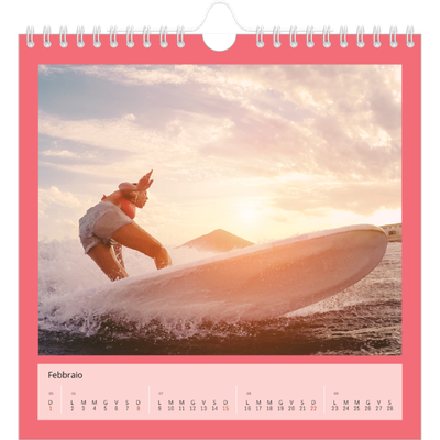 Calendari quadrati — Colora il mio mondo [Febbraio]