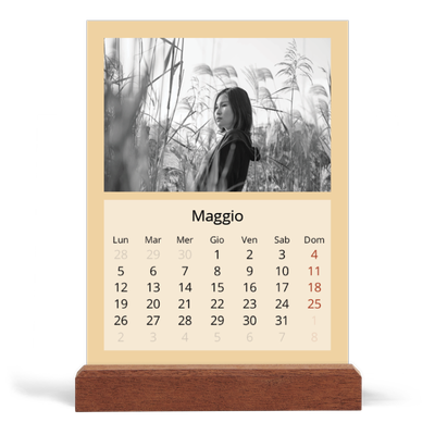 Calendario con supporto in legno verticale  — Neo Scandi [copertina]