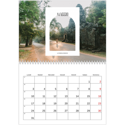 Calendario A4 Doppio — L'arco aperto [Maggio]