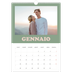 Calendario A3 verticale — Cornici retrò [Gennaio]