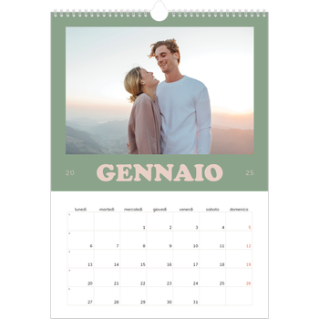 Calendario personalizzato A3 — Cornici retrò