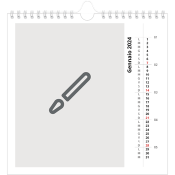 Calendario Fotografico Quadrato — Disegna il tuo prodotto