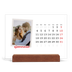 Calendario con supporto in legno orizzontale  — Firmato in cremisi [Gennaio]