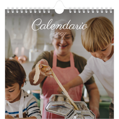 Calendari quadrati — Mese scritto a mano [copertina]