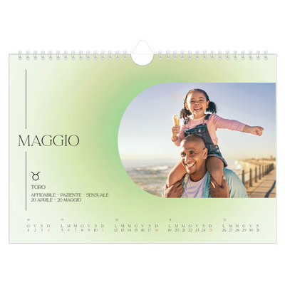 Calendario fotografico A4 — Sfumature astrologiche [copertina]