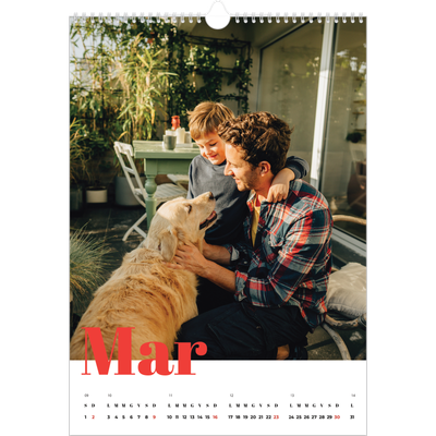 Calendario A3 verticale — Un anno audace [Marzo]