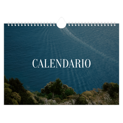 Calendario fotografico A4 — Fuga infinita [copertina]
