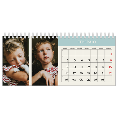 Calendari da tavolo — Capitoli pastello [Febbraio]