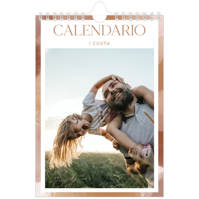 Calendario fotografico A5 — Effetto pennello [copertina]
