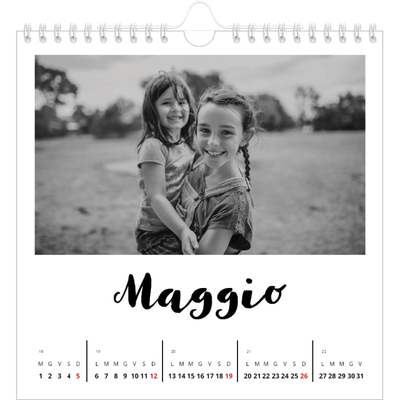 Calendari quadrati — Scritto a mano [copertina]