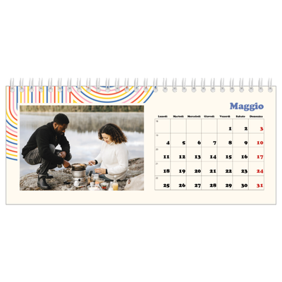 Calendari da tavolo — Strisce retro [copertina]