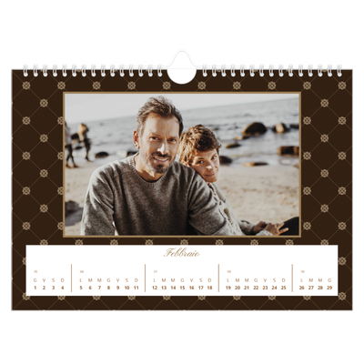 Calendario fotografico A4 — Monocromatico vintage [Febbraio]