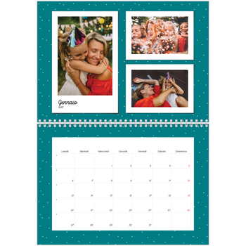 Calendario A4 Doppio — Scatti pop di colore