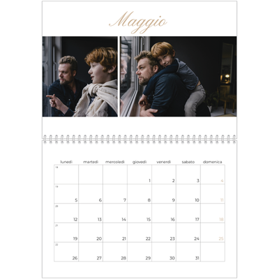 Calendario A4 Doppio — Scatole con strisce fotografiche [copertina]