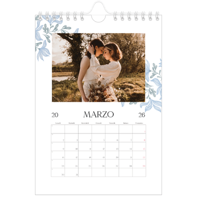 Calendario fotografico A5 — Floreale elegante [Marzo]