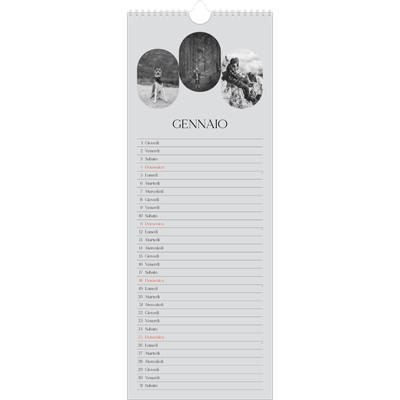 Calendario da cucina  — La strada aperta [Gennaio]