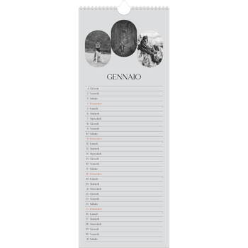 Calendario da cucina (15 x 40 cm) — La strada aperta