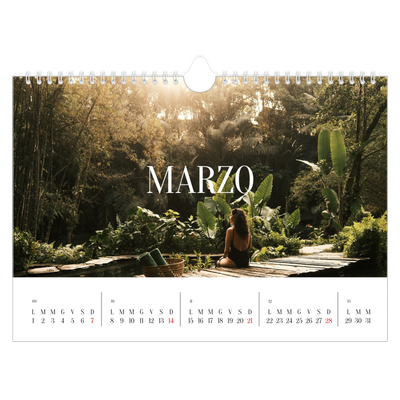 Calendario fotografico A4 — Fuga infinita [Marzo]