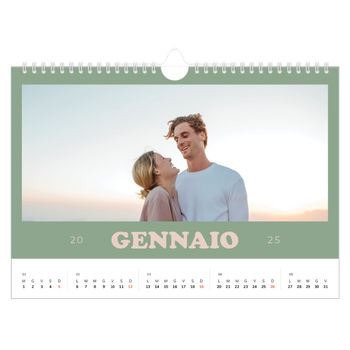 Calendario Fotografico A4 Orizzontale — Cornici retrò