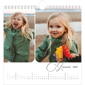 Calendario Fotografico Quadrato — Istantanee e scrittura