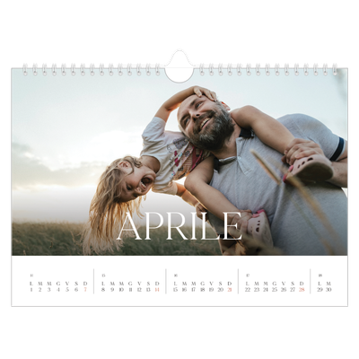 Calendario fotografico A4 — Dodici grandi mesi [Aprile]