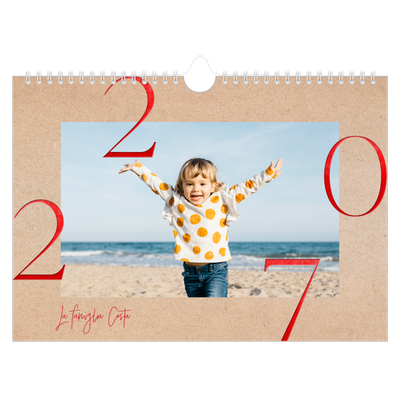 Calendario fotografico A4 — Esplosioni di rosso [copertina]