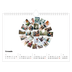 Calendario fotografico A4 — Forme di collage [Gennaio]