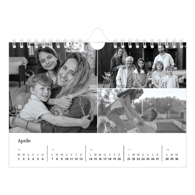 Calendario fotografico A5 — Fuoco [Aprile]