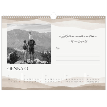 Calendario Fotografico A3 Orizzontale — Citazioni