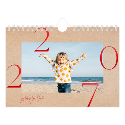 Calendario fotografico A5 — Esplosioni di rosso [copertina]