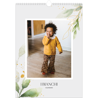 Calendario A3 verticale — Spruzzo floreale [copertina]