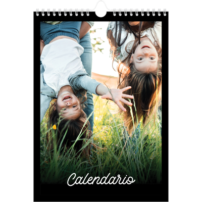 Calendario personalizzato A4 — Minimale nero [copertina]