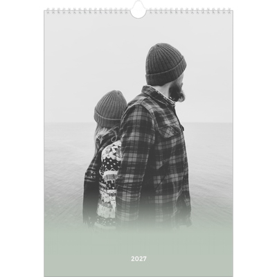 Calendario A3 verticale — Verde nebbioso [copertina]