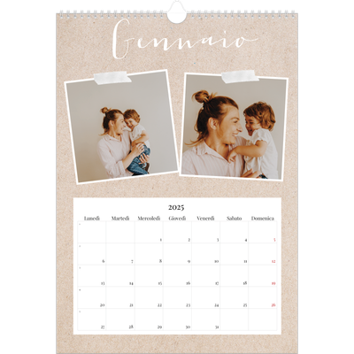 Calendario A3 verticale — Calendario di ritagli [Gennaio]