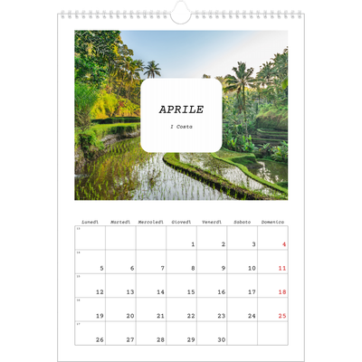 Calendario A3 verticale — Tutta la storia [Aprile]