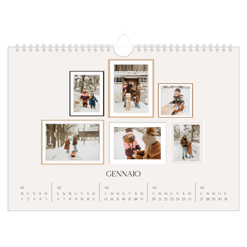 Calendario Fotografico A4 Orizzontale — Galleria fotografica a parete