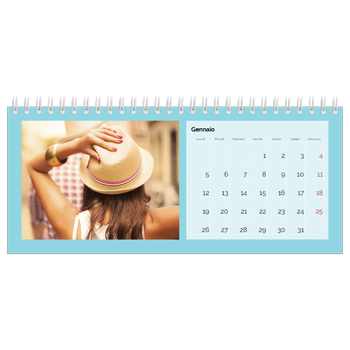 Calendario Fotografico da Tavolo — Luminoso e vivace
