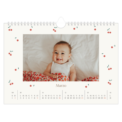 Calendario fotografico A4 — Ciliegie [Marzo]