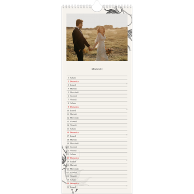 Calendario da cucina  — Inchiostro e edera [Maggio]